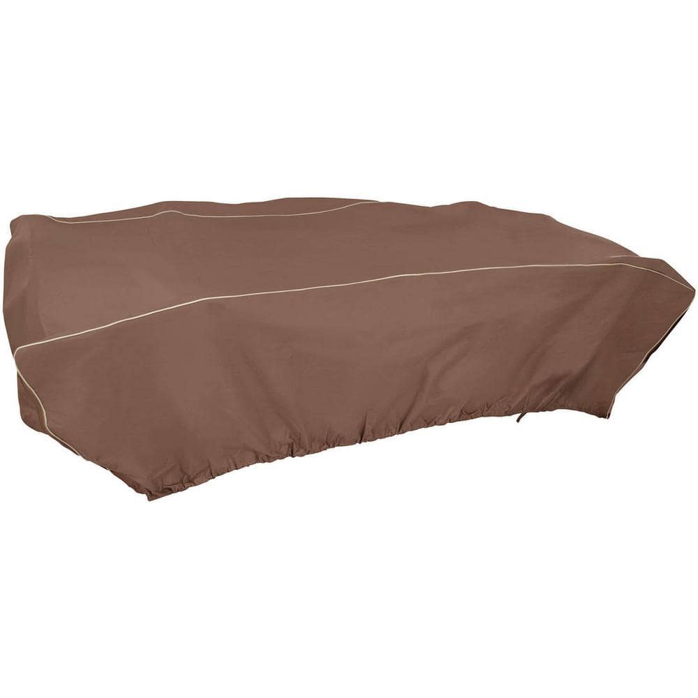 114 in. x 72 in. x 30 in. Rectangular Brown Patio Set Cover