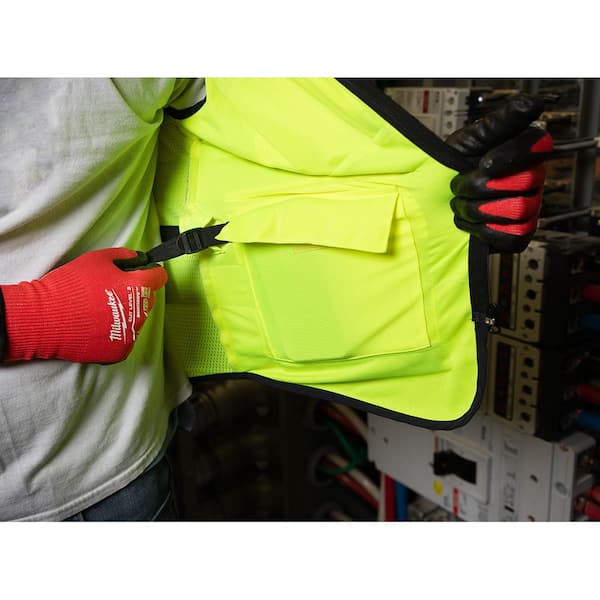 Milwaukee 4X-Large/5X-Large Orange Class-2 Surveyor's High Visibility  Safety Vest with 27-Pockets 48-73-5168 - The Home Depot