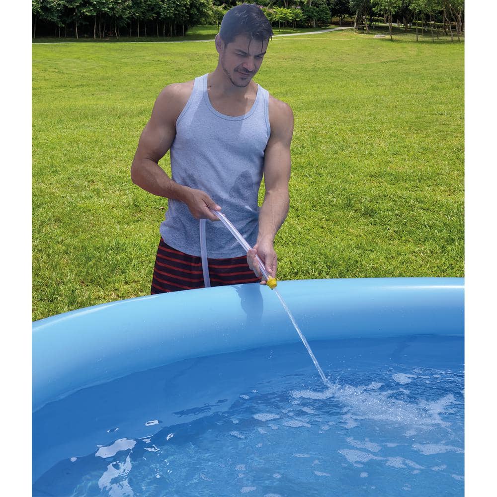 JLeisure Blue Round 5ft Inflatable Above Ground Pool with Filter