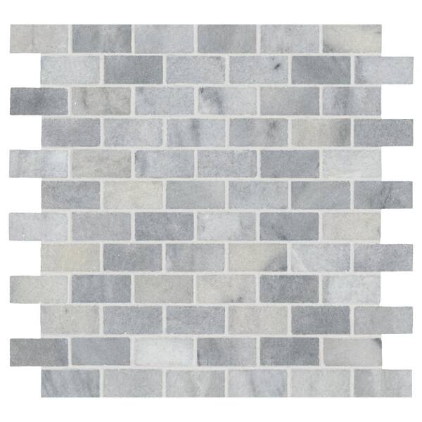 Carrara Classique Brick 11.81 in. x 11.81 in. Honed Marble Wall Tile (9.7 sq. ft./Case) Carrara Classique Brick 11.81 in. x 11.81 in. Honed Marble Wall Tile (9.7 sq. ft./Case)