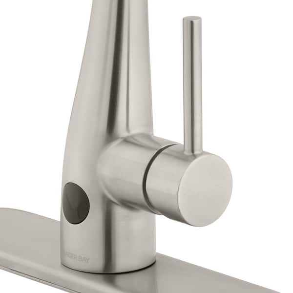 Glacier Bay - Nottely Touchless Single Handle Pull-Down Sprayer Kitchen Faucet in Stainless Steel