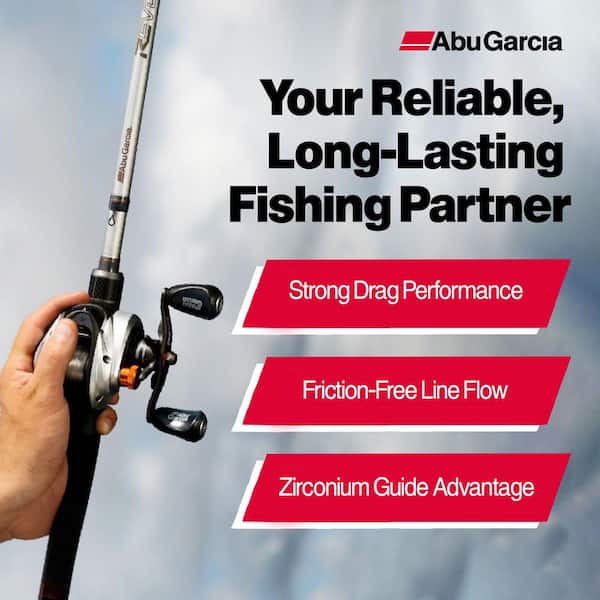 ABU GARCIA Revo X Baitcast Reel and Fishing Rod Combo Right-Handed Orientation