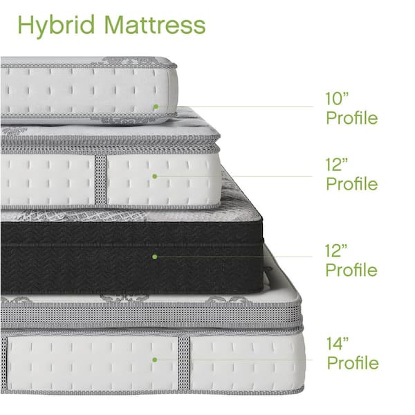 SLEEP OPTIONS Mercer Twin XL-Size 12 in. Gel Foam and Innerspring