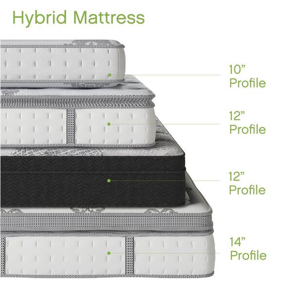 SLEEP OPTIONS Mercer King-Size 12 in. Gel Foam and Innerspring