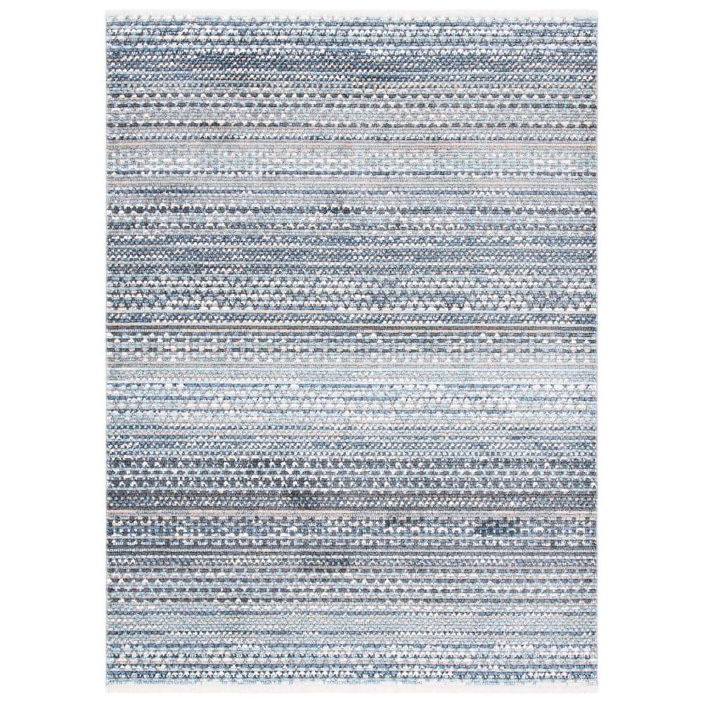 Sedona 9 ft. x 12 ft. Dark Gray/Ivory Striped Geometric Distressed Area Rug price history on PriceWatchPro