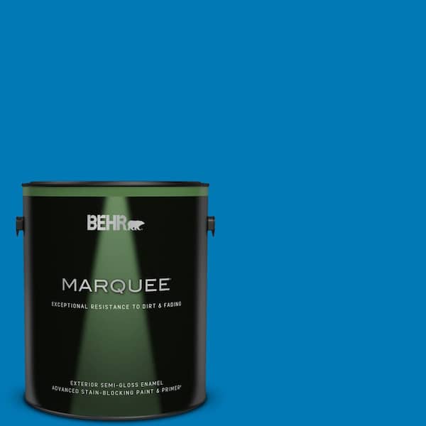 BEHR MARQUEE 1 gal. #P500-6 Deep River Semi-Gloss Enamel Exterior Paint & Primer