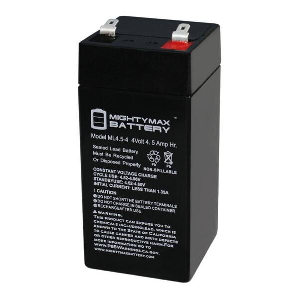 thumbnail image 2 of Mighty Max ML4-6 6V 4.5Ah SLA Battery 3 Pack For Alarm Scooters UPS 2 of 6