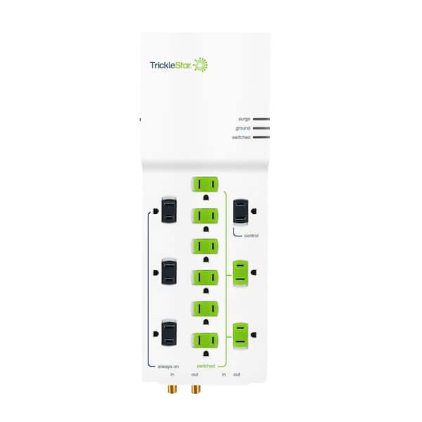 TRICKLESTAR 4 ft. 12-Outlet Advanced and Energy Saving Surge Protector