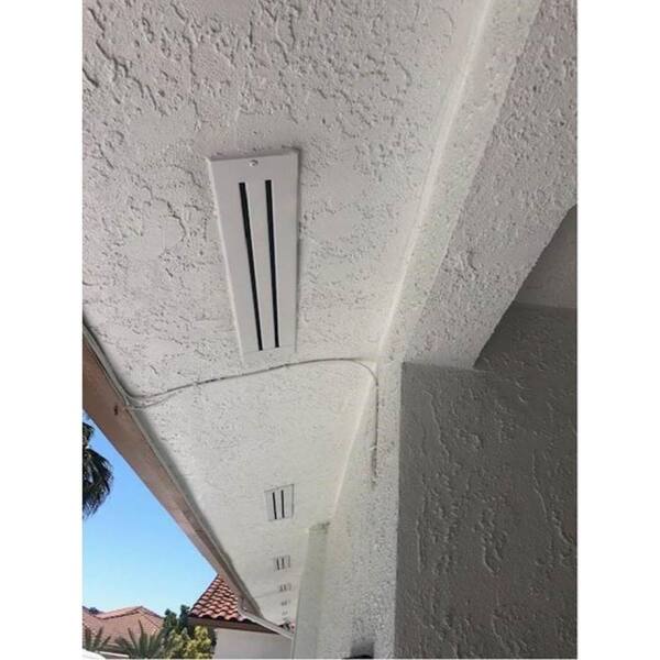 Lahoreeky Soffit Vent Strip - 3.93" X 10.93yd Composite Material, Eaves Ventilation To Keep Out Birds & Animals