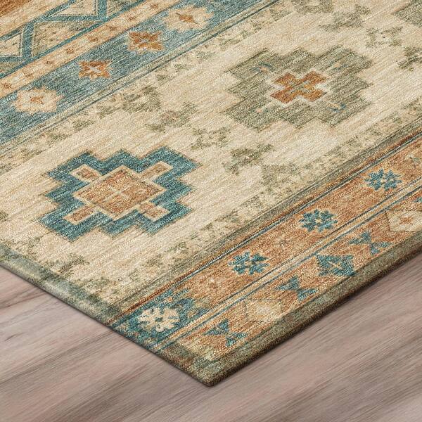 Chantille Machine Washable Indoor/Outdoor Abstract ACN3125 Terracotta 2 ft. x 3 ft. Accent Rug
