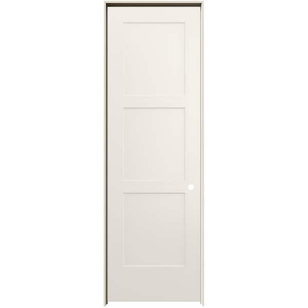 JELD-WEN 30 in. x 96 in. Birkdale Primed Left-Hand Smooth Hollow Core Molded Composite Single Prehung Interior Door