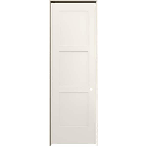 32 in. x 96 in. Birkdale Primed Left-Hand Smooth Solid Core Molded Composite Single Prehung Interior Door