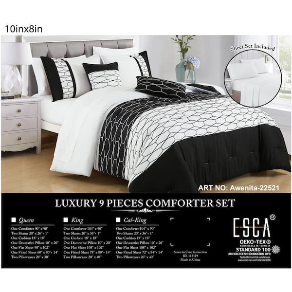 Teal Blue Luxury Comforter Set Bed in A Bag – 9 Piece Bed Sets – Ultra –  Urban Bedding & Home