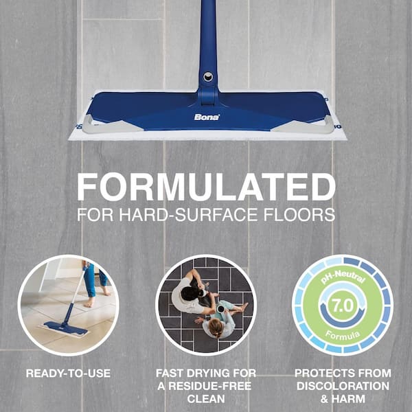 Hard-surface Floor Wet Disposable Cleaning Pads, Lemon Mint Scent, (12-Count)