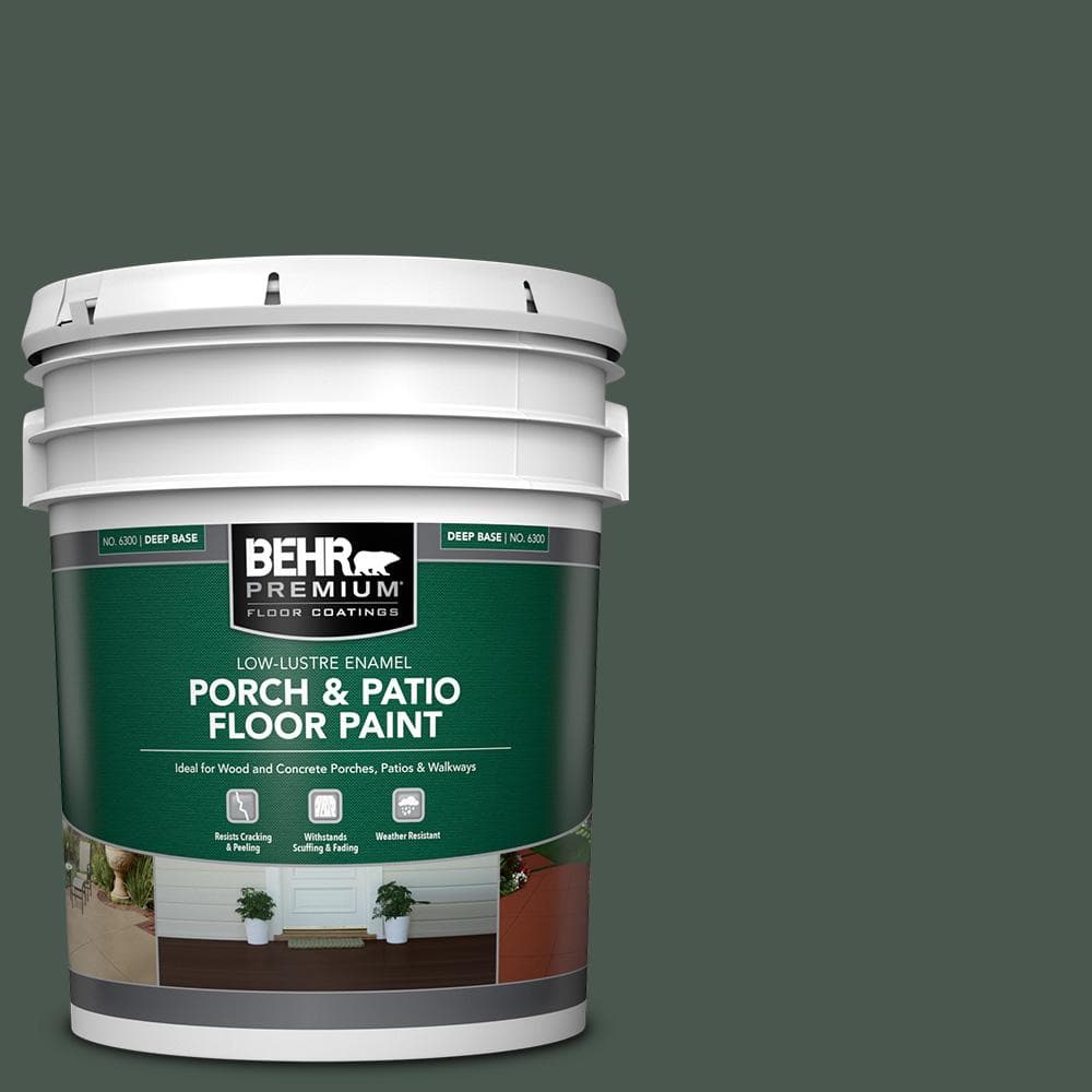 BEHR PREMIUM 5 gal. ECC453 Conifer LowLustre Enamel Interior
