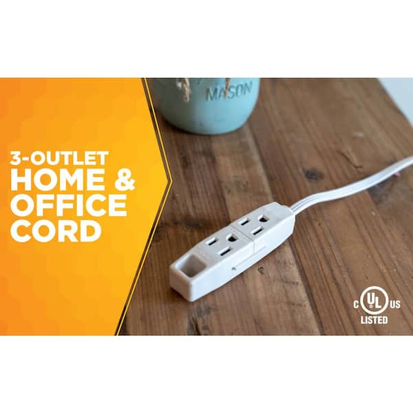 Project Source Indoor 6-ft 16 / 2-Prong Indoor Spt-2 Light Duty General Extension  Cord in the Extension Cords department at