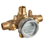 Flash Shower Rough-In Valve with Universal Inlets and Outlets with Screwdriver Stops