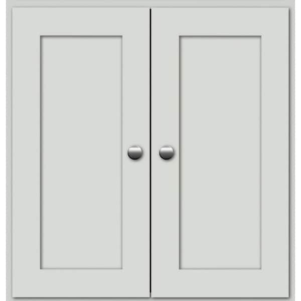 Simplicity by Strasser Shaker 24 in. W x 5.5 in. D x 25 in. H Simplicity Wall Cabinet/Toilet Topper/Over the John in Dewy Morning