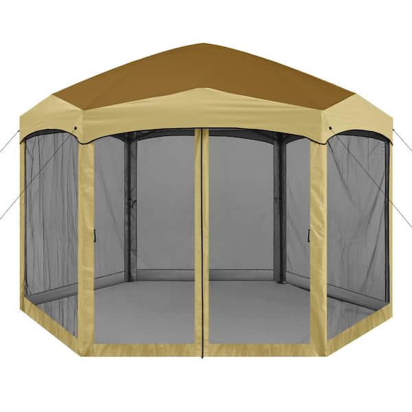 ABCCANOPY 12 ft. x 12 ft. Steel Hexagonal Pop-Up Gazebo