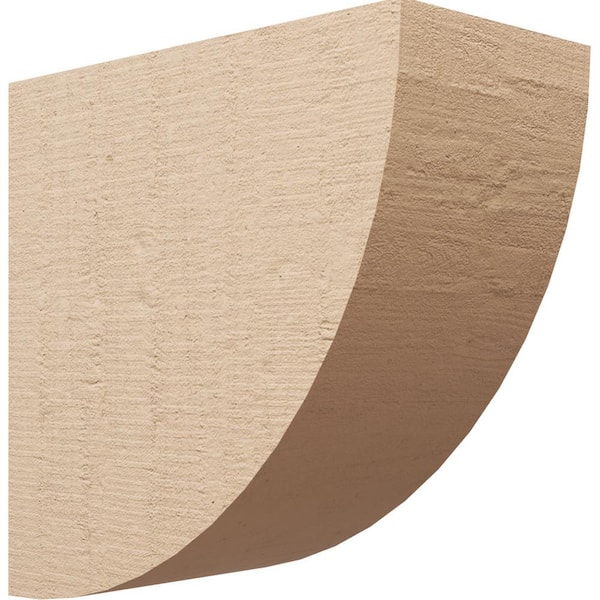 Ekena Millwork 10 in. x 20 in. x 20 in. Classic Durham Rough Cedar Woodgrain TimberThane Corbel, Primed Tan