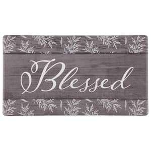 Cloud Comfort Blessed 18 in. x 30 in. Anti-Fatigue Kitchen Mat