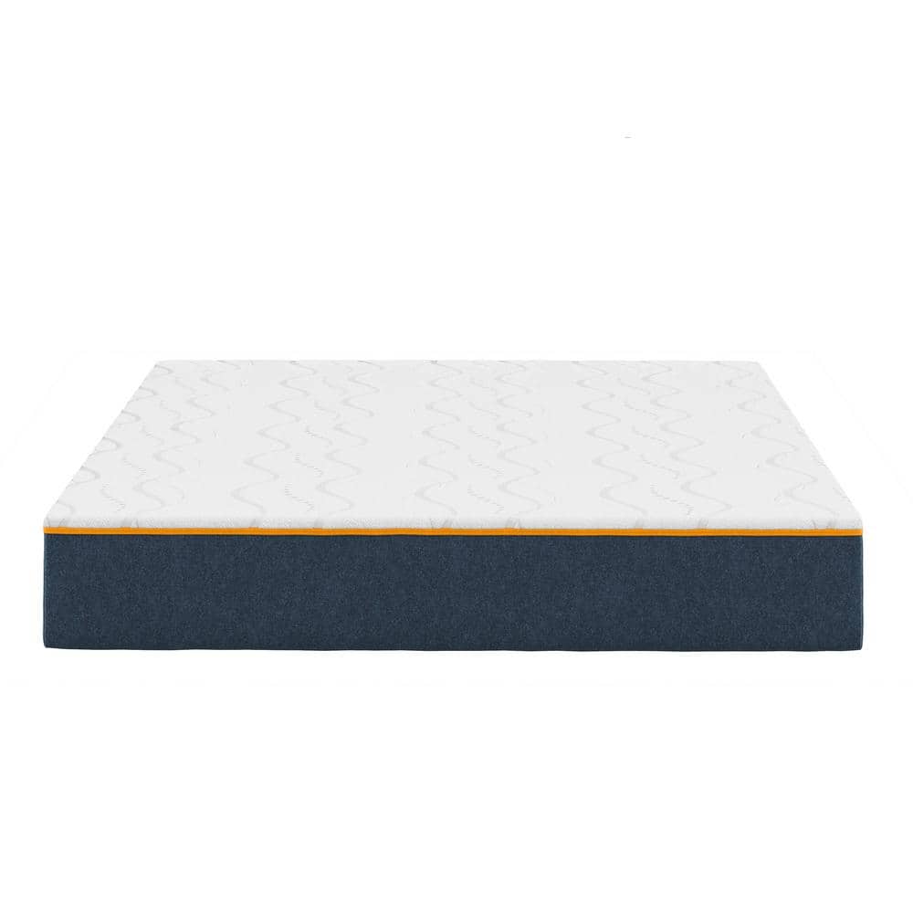 Twin XL White Gel Memory Foam Mattress with Adjustable Base