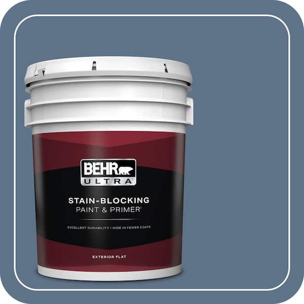 BEHR ULTRA 5 gal. #580F-6 Lost Atlantis Flat Exterior Paint & Primer