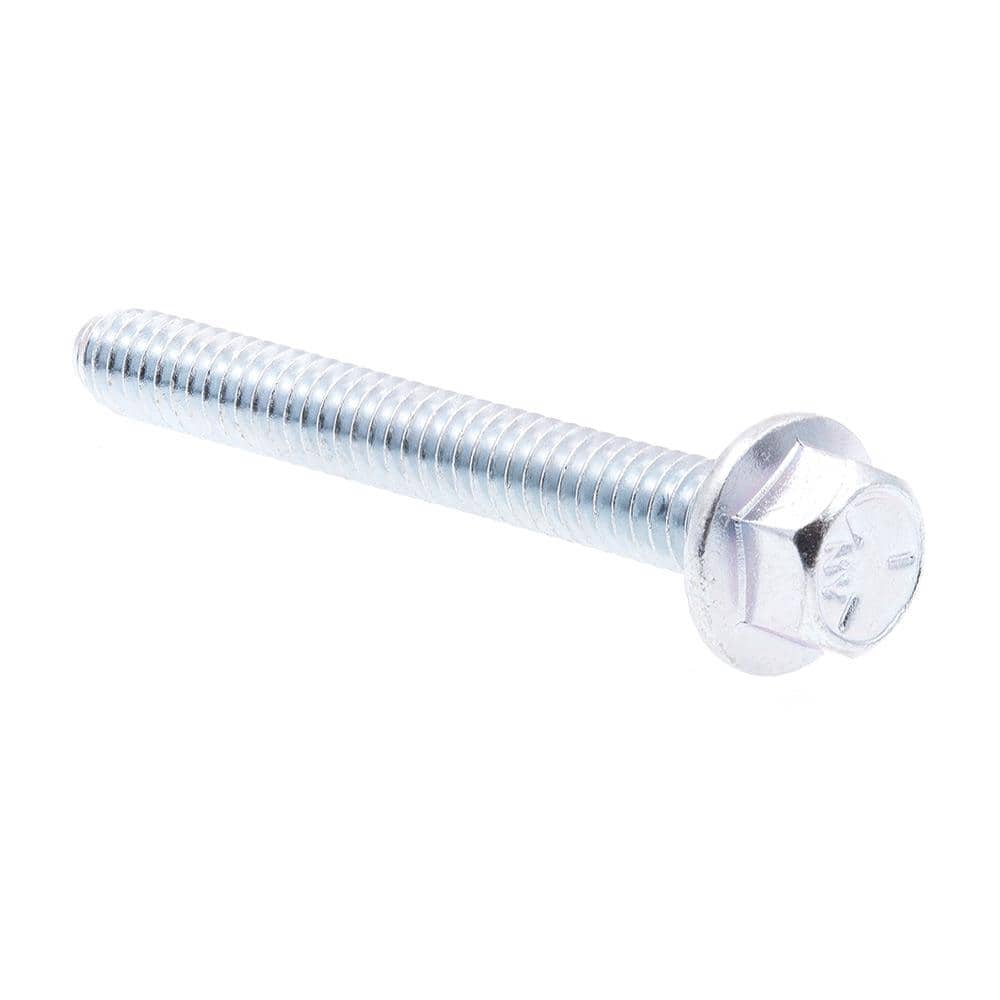 Prime-Line 1/4 in.-20 x in. Zinc Plated Case Hardened Steel Serrated  Flange Bolts (25-Pack) 9090741 The Home Depot