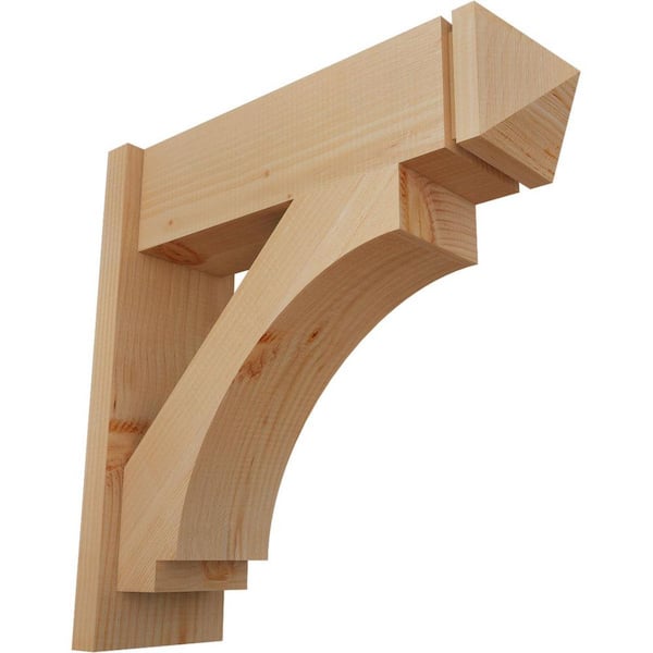 Ekena Millwork 8 in. x 24 in. x 24 in. Imperial Arts and Crafts Smooth Douglas Fir Outlooker