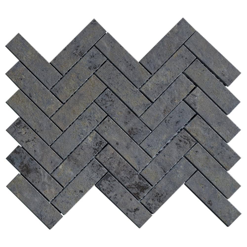 Mantis Ocean Blue 6 in. x 0.35 in. Matte Porcelain Floor and Wall Mosaic Tile Sample price history on PriceWatchPro
