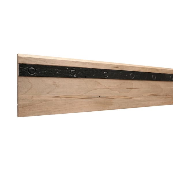 Rustic Ambrosia 17/32 in. x 5-1/2 in. x 96 in. Maple Wood Base Moulding