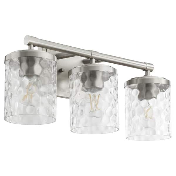 Quorum International Starky 20 in. W 3-Light Satin Nickel Vanity