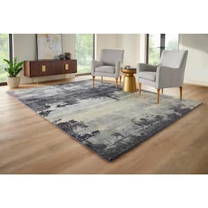 Brome Blue 1 ft. 10 in. X 7 ft. Abstract Polypropylene Runner Rug