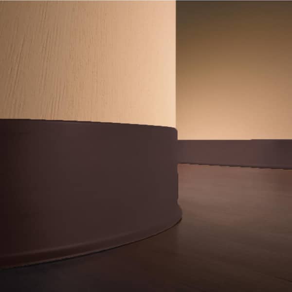 Vinyl Brown 4 in. x .080 in. x 120 ft. Wall Cove Base Coil