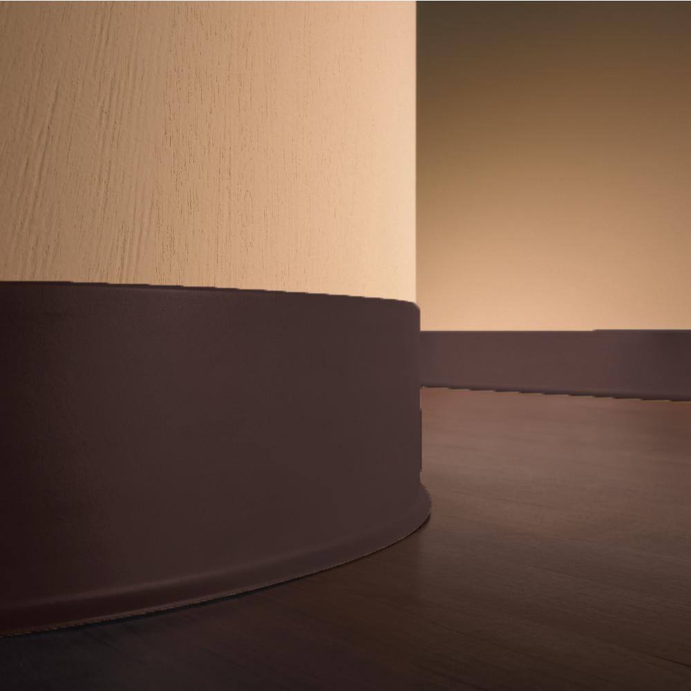 Brown Vinyl 48'' Wide Wall Base Cove Trim
