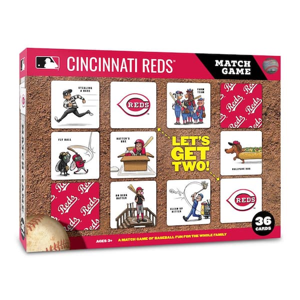 YouTheFan MLB Cincinnati Reds Licensed Memory Match Game