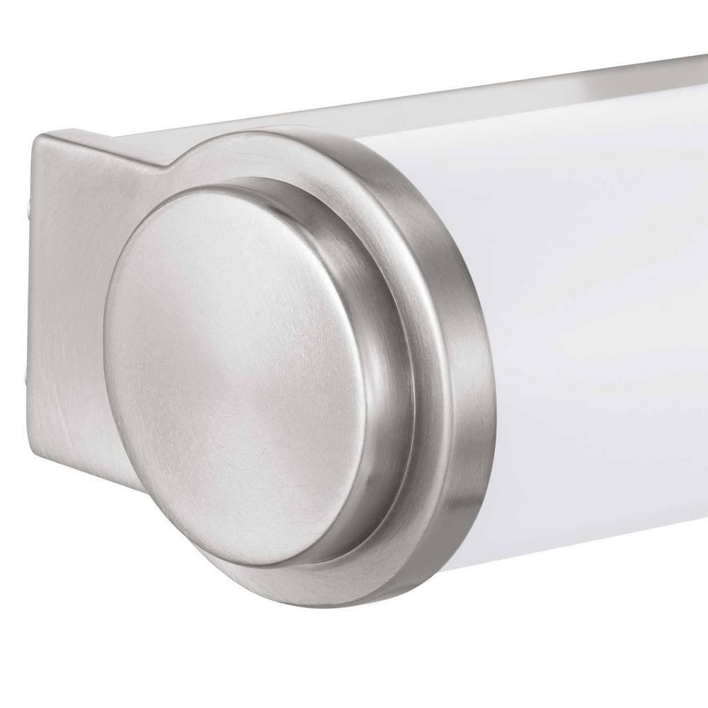 Phase 1.2 Brushed Nickel 24" LED Bath Bar with Acrylic Shade