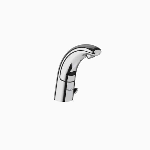 SLOAN Optima Hardwired Deck Mounted Single Hole Touchless Bathroom Faucet with Integrated Side Mixer in Polished Chrome