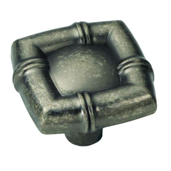 Bamboo 1-1/4 in. Black Nickel Vibed Cabinet Knob