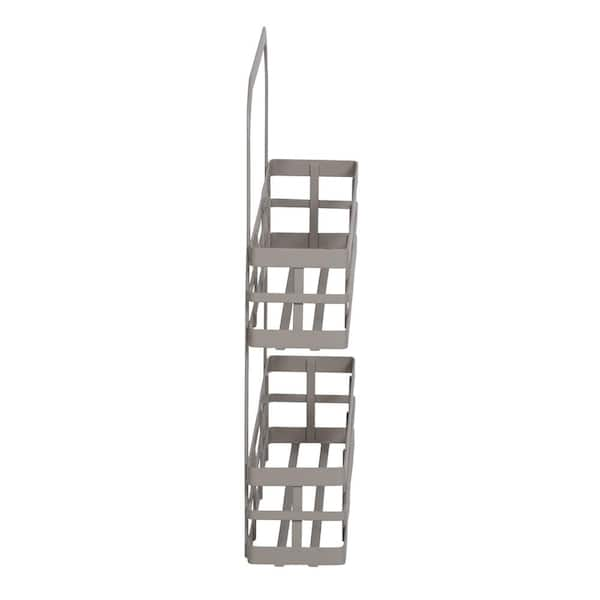 Honey Can Do Paper Towel Holder with Steel Spice Rack - Gray