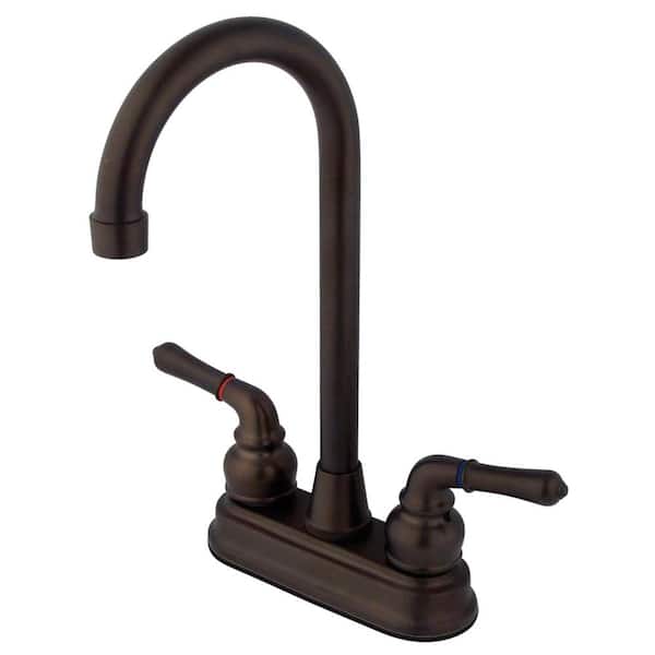Kingston Brass Magellan 2-Handle Bar Faucet in Oil Rubbed Bronze