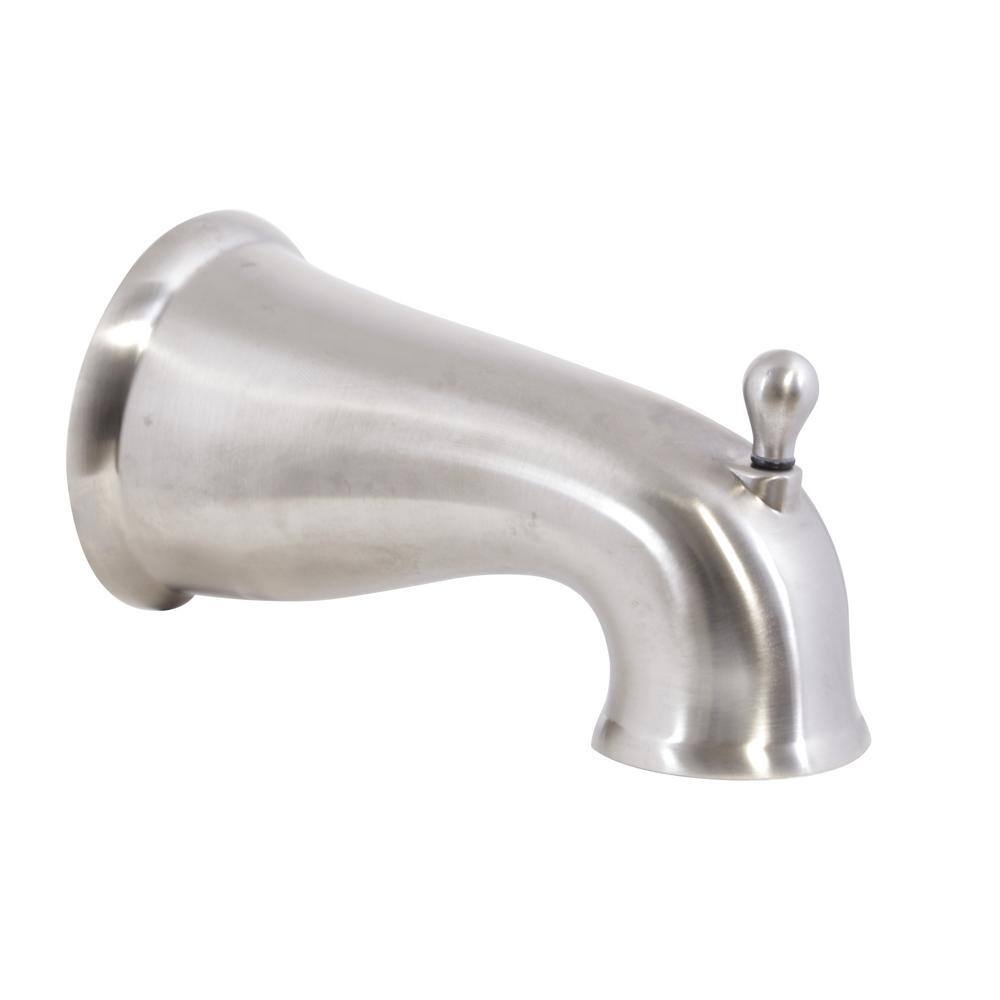 Satin Nickel Dual Handle Tub and Shower Faucet Set