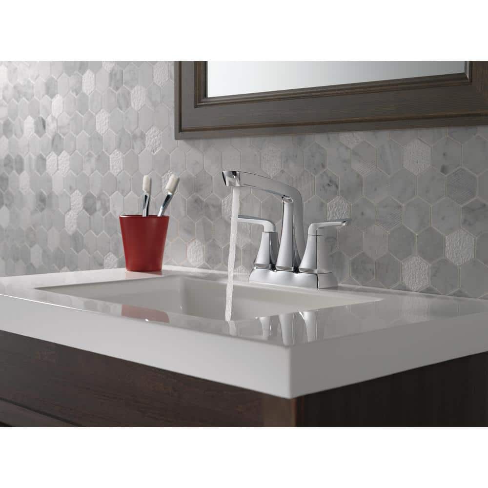 Vesna Chrome 2-Handle Centerset Bathroom Faucet