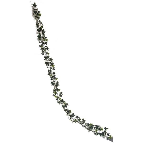 Larksilk 6-Foot Green Artificial English Ivy Plants, Lush Leaf Vine Garland, Floral Home by Artificial Flowers