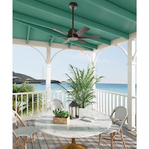 Kennicott 44 in. Indoor/Outdoor Premier Bronze Ceiling Fan with Wall Control For Patios or Bedrooms