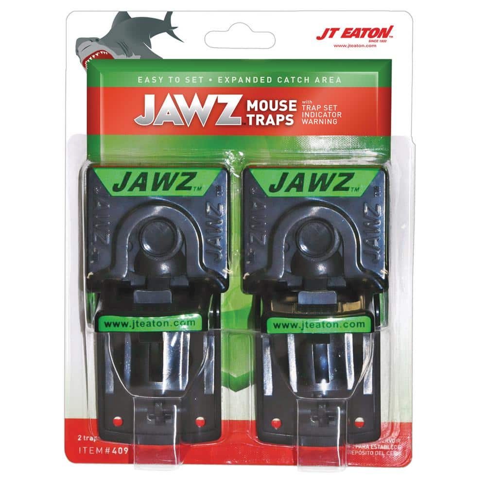 JT Eaton Jawz Plastic Solid or Liquid Bait Mouse Trap (2-Pack) 409