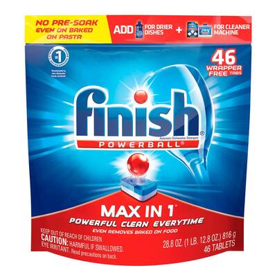 Powerball Max-in-1 Fresh Scent Dishwasher Tablets (46-Pack)