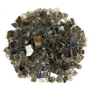 MSI 0.25 cu. ft. 0.5 in. 20 lbs. Quantum Saphire Blue Fire Glass Pebbles  LHDBLUE.5CU20 - The Home Depot