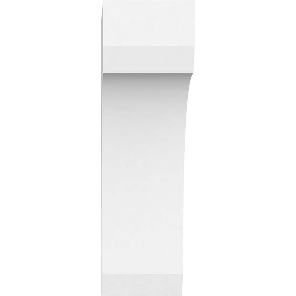 White Architectural Grade PVC Decorative Corbel 12"H x 3"W x 8"D