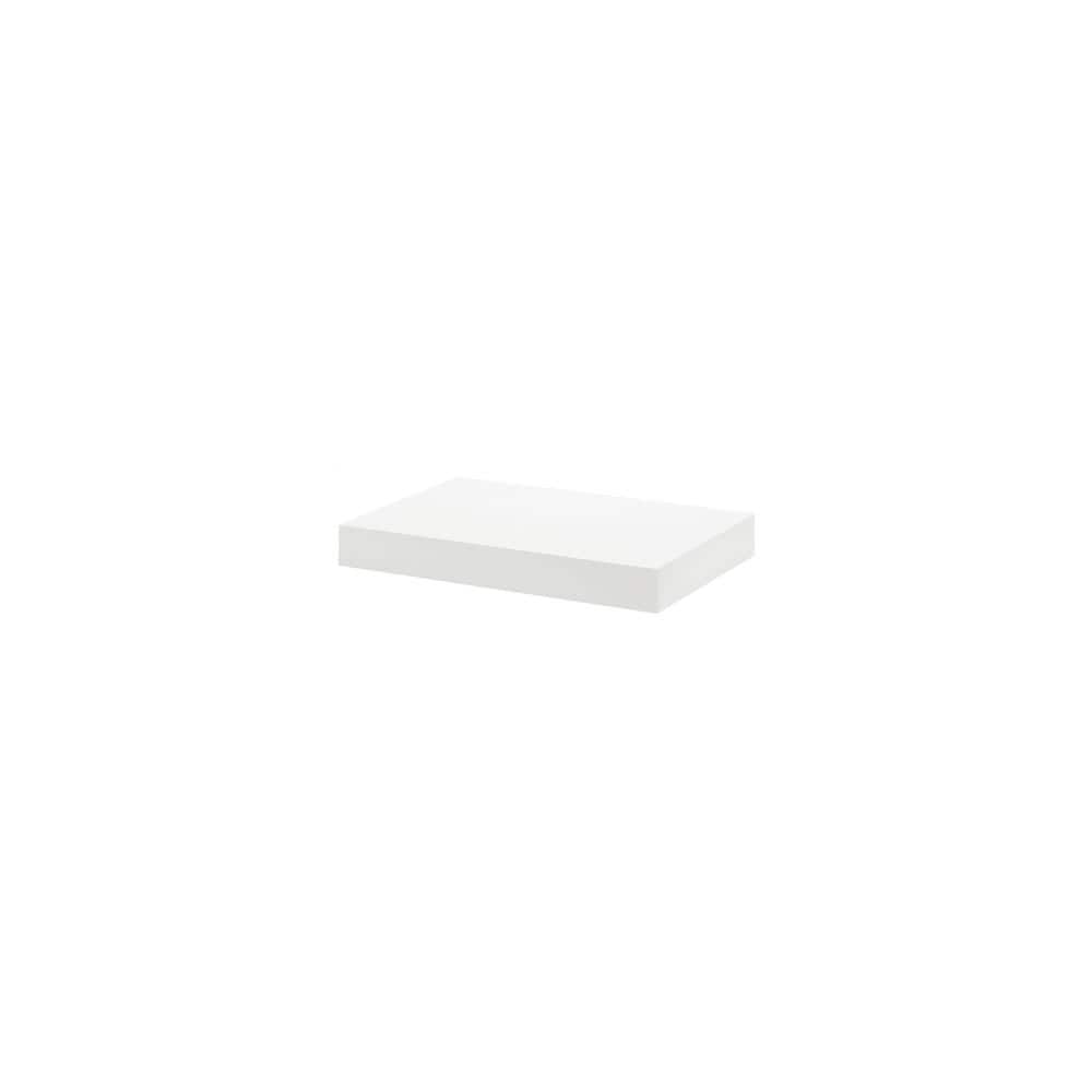Big Boy 17.5 in. x 9.8 in. x 2 in. White MDF Floating Decorative Wall Shelf
